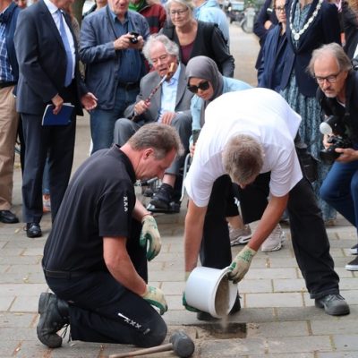 Gabriel Metsustraat 6 - steen Hillesum geplaatst in 2020